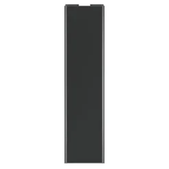 Porte de placard coulissante anthracite profil gris GoodHome Arius H. 248,5 x L. 62.2 cm + amortisseurs