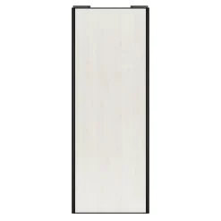 Porte de placard coulissante bois nordique profil noir GoodHome Arius H. 248,5 x L. 92.2 cm + amortisseurs