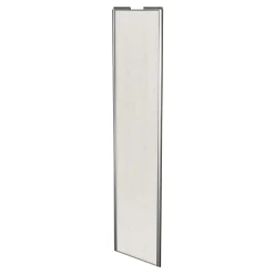 Porte de placard coulissante bois nordique profil gris GoodHome Arius H. 248,5 x L. 62.2 cm + amortisseurs