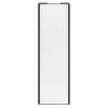 Porte de placard coulissante blanc profil noir GoodHome Arius H. 248,5 x L. 77.2 cm + amortisseurs