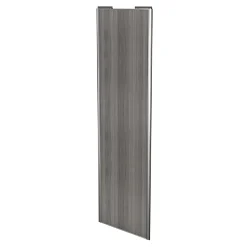 Porte de placard coulissante effet chêne grisé profil gris GoodHome Arius H. 248,5 x L. 77.2 cm + amortisseurs