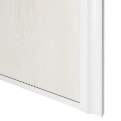 Porte de placard coulissante atelier bois nordique profil blanc GoodHome Arius H. 248,5 x L. 76.2 cm + amortisseurs