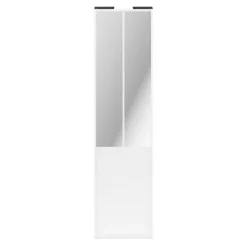 Porte de placard coulissante atelier blanc profil blanc GoodHome Arius H. 248,5 x L. 61.2 cm + amortisseurs