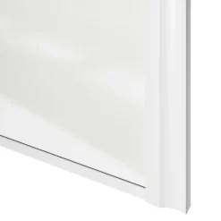 Porte de placard coulissante atelier blanc brillant profil blanc GoodHome Arius H. 248,5 x L. 61.2 cm + amortisseurs