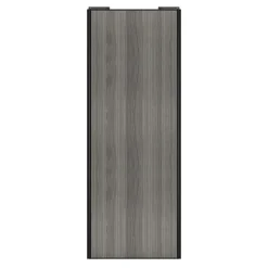 Porte de placard coulissante effet chêne grisé profil noir GoodHome Arius H. 248,5 x L. 92.2 cm + amortisseurs