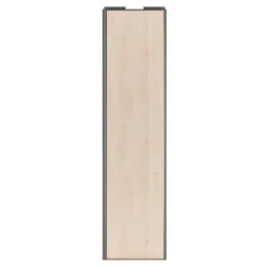 Porte de placard coulissante effet chêne clair profil gris GoodHome Arius H. 248,5 x L. 62.2 cm + amortisseurs