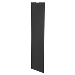 Porte de placard coulissante anthracite profil noir GoodHome Arius H. 248,5 x L. 62.2 cm + amortisseurs
