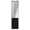 Porte de placard coulissante atelier noir mat profil gris GoodHome Arius H. 248,5 x L. 61.2 cm + amortisseurs