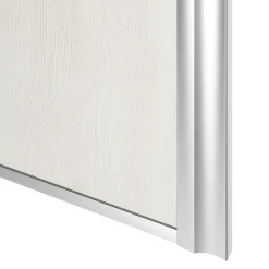 Porte de placard coulissante atelier bois nordique profil gris GoodHome Arius H. 248,5 x L. 61.2 cm + amortisseurs