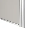 Porte de placard coulissante atelier gris clair mat profil gris GoodHome Arius H. 248,5 x L. 76.2 cm + amortisseurs