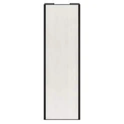 Porte de placard coulissante bois nordique profil noir GoodHome Arius H. 248,5 x L. 77.2 cm + amortisseurs