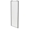 Porte de placard coulissante blanc profil noir GoodHome Arius H. 248,5 x L. 92.2 cm + amortisseurs