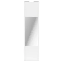 Porte de placard coulissante avec miroir blanc profil blanc GoodHome Arius H. 248,5 x L. 62.2 cm + amortisseurs