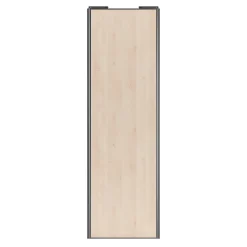 Porte de placard coulissante effet chêne clair profil gris GoodHome Arius H. 248,5 x L. 77.2 cm + amortisseurs