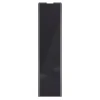 Porte de placard coulissante noir profil gris GoodHome Arius H. 248,5 x L. 62.2 cm + amortisseurs