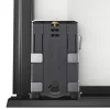 Porte de placard coulissante atelier blanc brillant profil noir GoodHome Arius H. 248,5 x L. 61.2 cm + amortisseurs