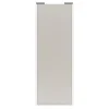 Porte de placard coulissante gris clair mat profil blanc GoodHome Arius H. 248,5 x L. 92.2 cm + amortisseurs