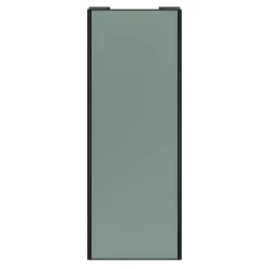 Porte de placard coulissante vert de gris profil noir GoodHome Arius H. 248,5 x L. 92.2 cm + amortisseurs