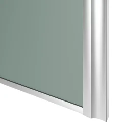 Porte de placard coulissante atelier vert de gris profil gris GoodHome Arius H. 248,5 x L. 91.2 cm + amortisseurs