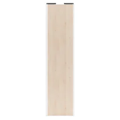 Porte de placard coulissante effet chêne clair profil blanc GoodHome Arius H. 248,5 x L. 62.2 cm + amortisseurs
