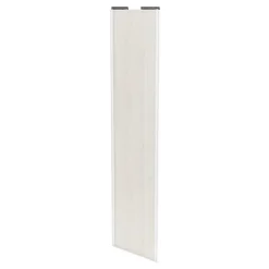 Porte de placard coulissante bois nordique profil blanc GoodHome Arius H. 248,5 x L. 62.2 cm + amortisseurs