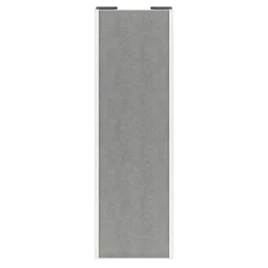 Porte de placard coulissante béton profil blanc GoodHome Arius H. 248,5 x L. 77.2 cm + amortisseurs