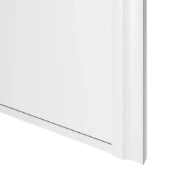 Porte de placard coulissante atelier blanc profil blanc GoodHome Arius H. 248,5 x L. 76.2 cm + amortisseurs