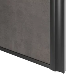 Porte de placard coulissante atelier gris antique profil noir GoodHome Arius H. 248,5 x L. 76.2 cm + amortisseurs