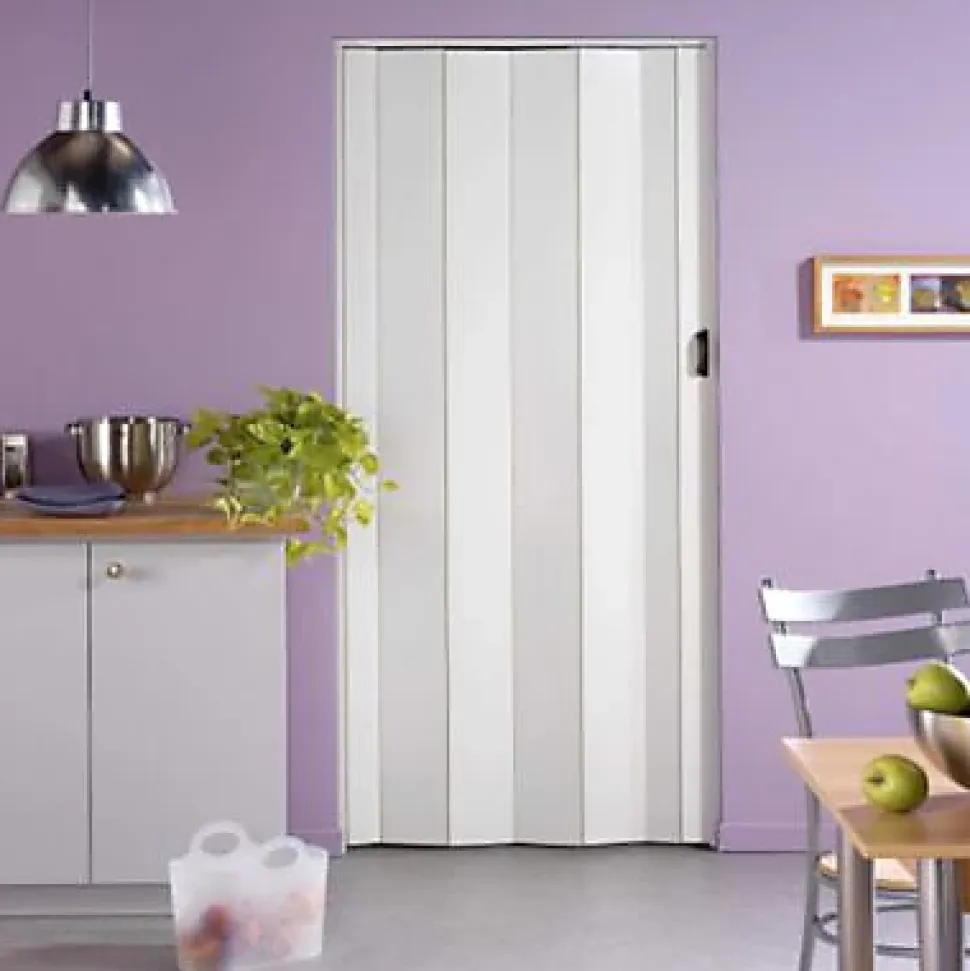 Porte extensible PVC blanc Cara 205 x 84 cm