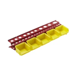 Porte outils en tôle d'acier Mottez pour 50 outils + 5 bacs en plastique L.58 x l.15 x H.9 cm