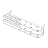 Porte outils Mottez pour 23 tournevis/forets montage sur panneau perforé