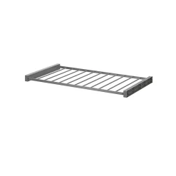 Porte pantalons coulissant en acier gris 11 barres GoodHome Atomia L. 96,4 x P. 51 cm
