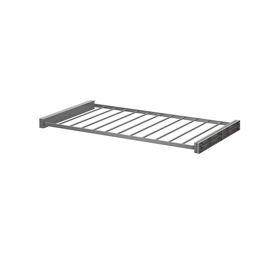 Porte pantalons coulissant en acier gris 11 barres GoodHome Atomia L. 96,4 x P. 51 cm