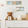 Porte photo mural effet bois l.30 x H.16 cm Ariane