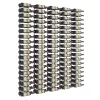 Porte-Bouteille kit mural pour 180 bouteilles Nickel brossé