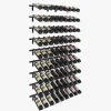 Porte-Bouteille kit mural pour 81 bouteilles noir