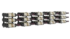 Porte-Bouteille kit mural pour 45 bouteilles noir