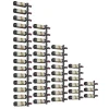 Porte-Bouteille kit mural pour 45 bouteilles noir
