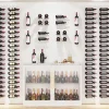 Porte-bouteille vertical pour une bouteille de vin Chrome