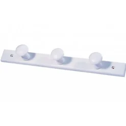 Porte-manteau à fixer pin blanc Form Agra 3 têtes