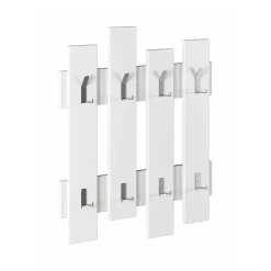 Portemanteau Astratto, Portemanteau, Surmatelas, Cintre mural, 64x4 h79 cm, Blanc