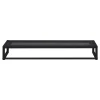 Porte-manteau mural avec étagère et penderie en métal noir L. 90 cm Homesight Grif