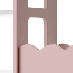 Portemanteau pour enfants Vestnes 114 x 77 x 30 cm rose / blanc en.casa