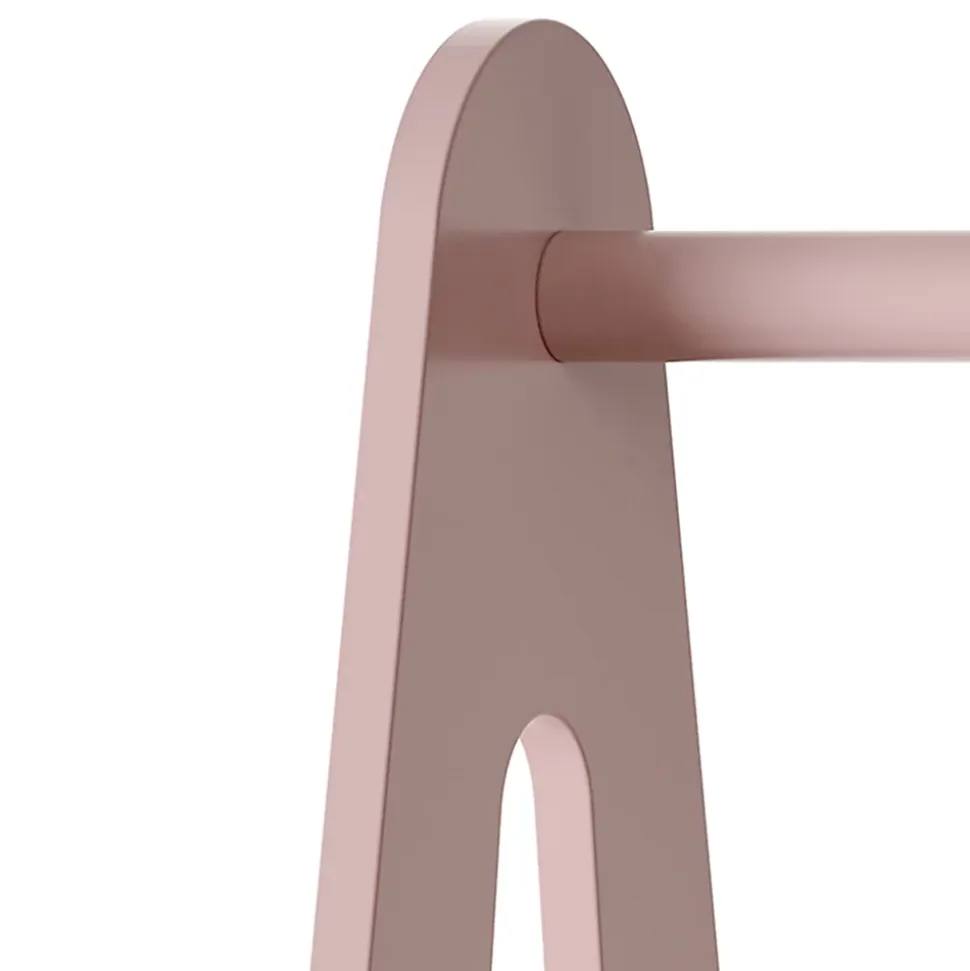 Portemanteau pour enfants Vestnes 114 x 77 x 30 cm rose / blanc en.casa