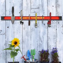 Porte-outil Magnetique, Set de 3 Barres,pour Rangement Mural des Outils, 46 x 2,3CM en Acier, Chacun peut Supporter 10 KG