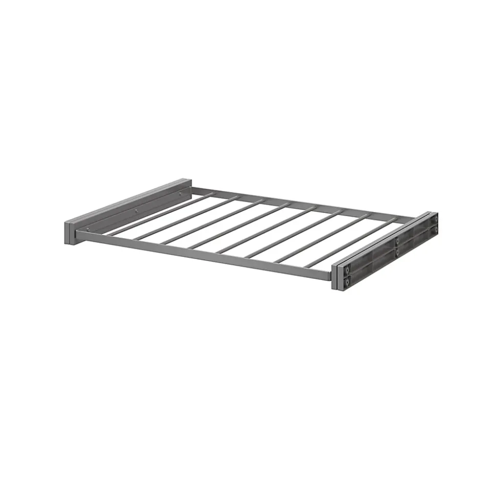 Porte-pantalons coulissant en acier gris 8 barres GoodHome Atomia L.71,4 x P. 51 cm