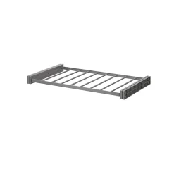 Porte-pantalons coulissant en acier gris 8 barres GoodHome Atomia L.71,4 x P. 45 cm