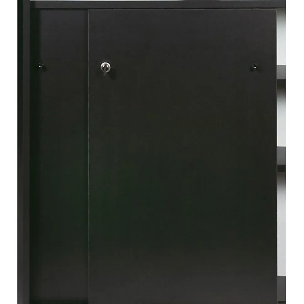 Portes coulissantes SNACK134 SIMMOB noir L49 H76.5 cm