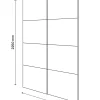 Portes de placard coulissantes 2 vantaux panneaux anthracite brillants GoodHome Atomia H. 225 x L. 150 x ép. 5,5 cm