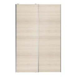 Portes de placard coulissantes 2 vantaux panneaux effet chêne GoodHome Atomia H. 225 x L. 150 x ép. 5,5 cm